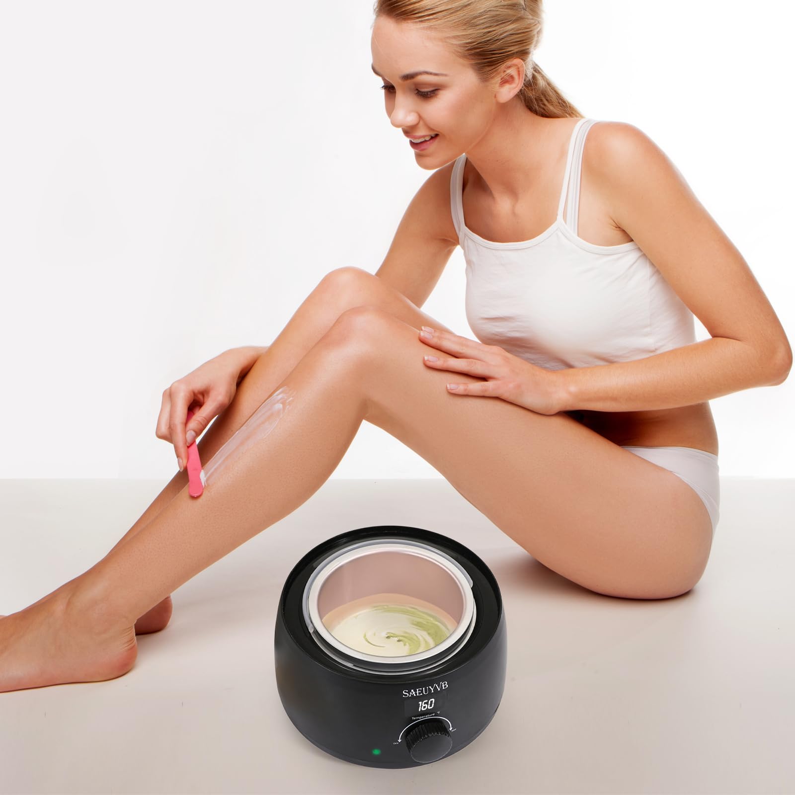 SAEUYVB wax warmer lid with vent cover for monitoring melting progress