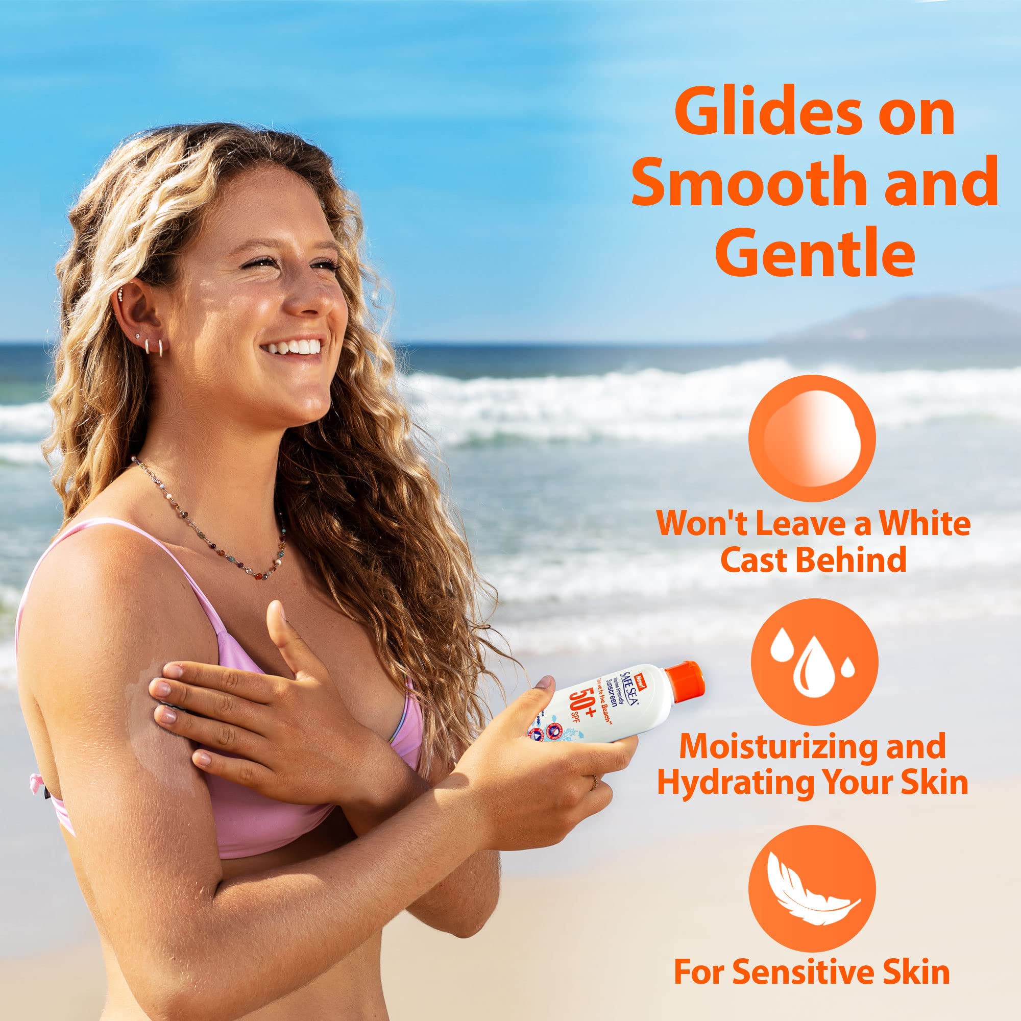 Safe Sea biodegradable sunscreen formulation protecting oceans