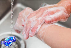 Safeguard handwashing close-up shows germ-fighting cleansing action