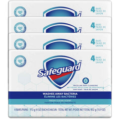 Safeguard micellar deep cleansing bar soap four-pack for daily cleansing.