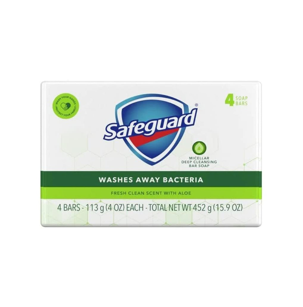 Safeguard White Soap showing rich lather and bubbles on skin for thorough cleansing.