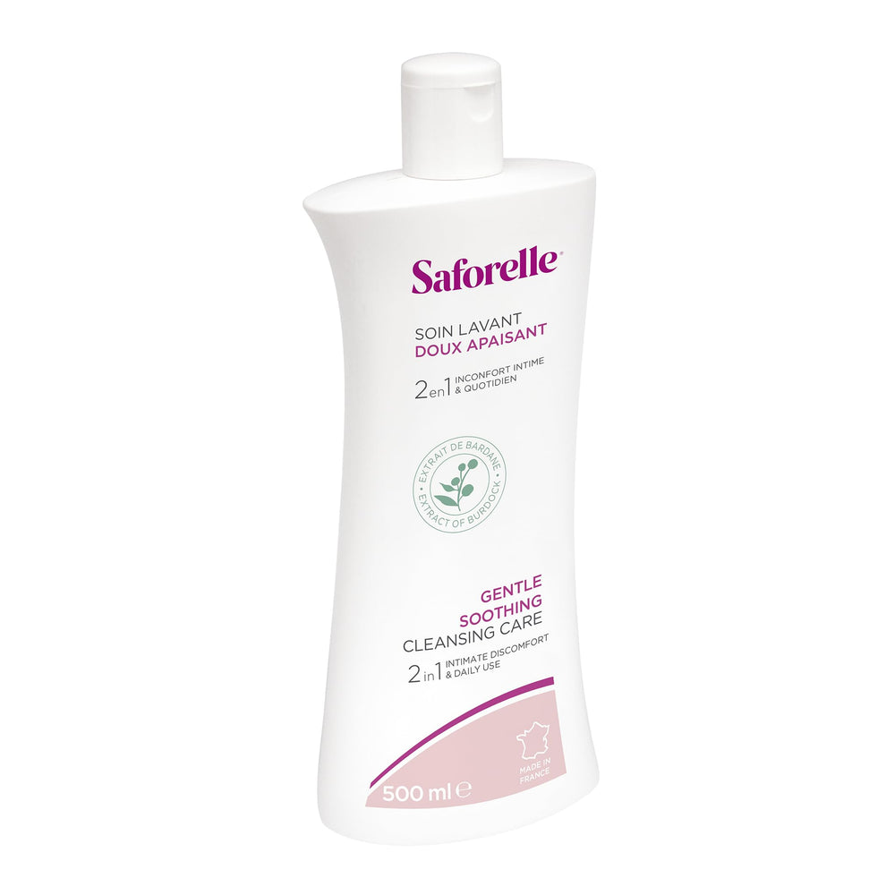 Saforelle Gentle Cleansing Care two-pack 2x500ml demonstrates value for daily routines.