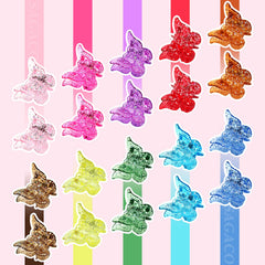 Sagaco butterfly hair clips 90s y2k design closeup enhances retro vibe and everyday wear.