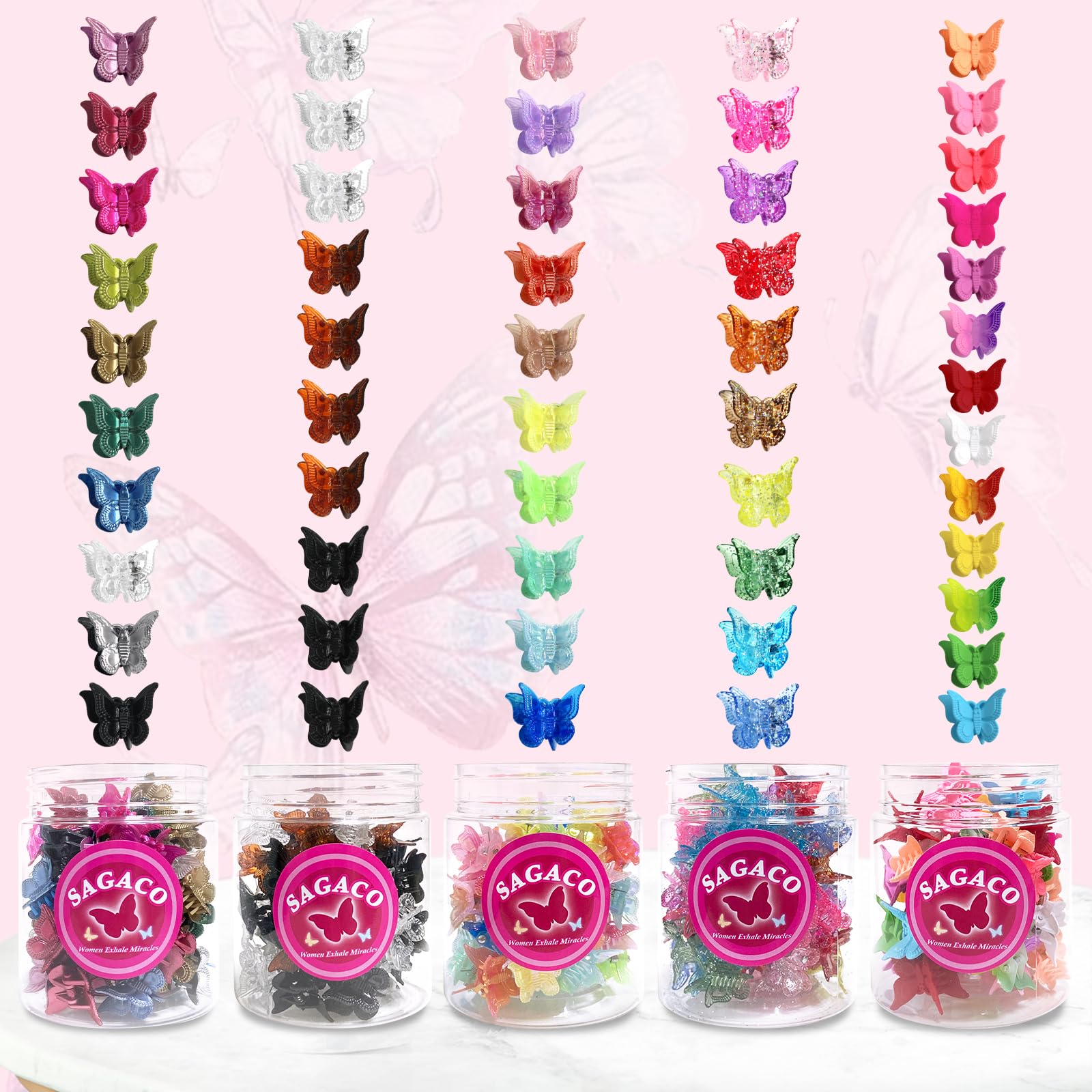 Sagaco butterfly hair clip festival style closeup showcases versatile accessory for concerts and events.