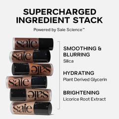 Saie Dew Bronze Sand blends into skin for a seamless bronze finish.