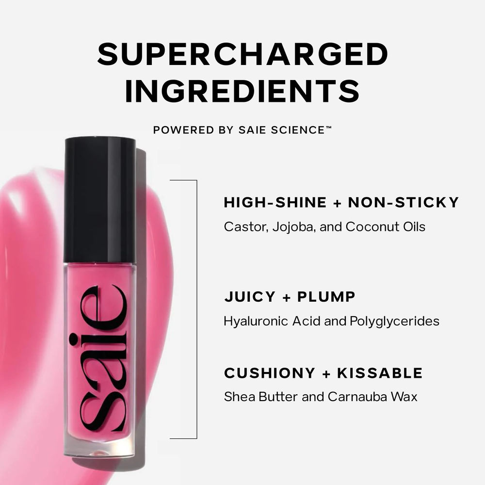 Compact GlossyBounce bottle shown as handbag-friendly packaging for on-the-go use.