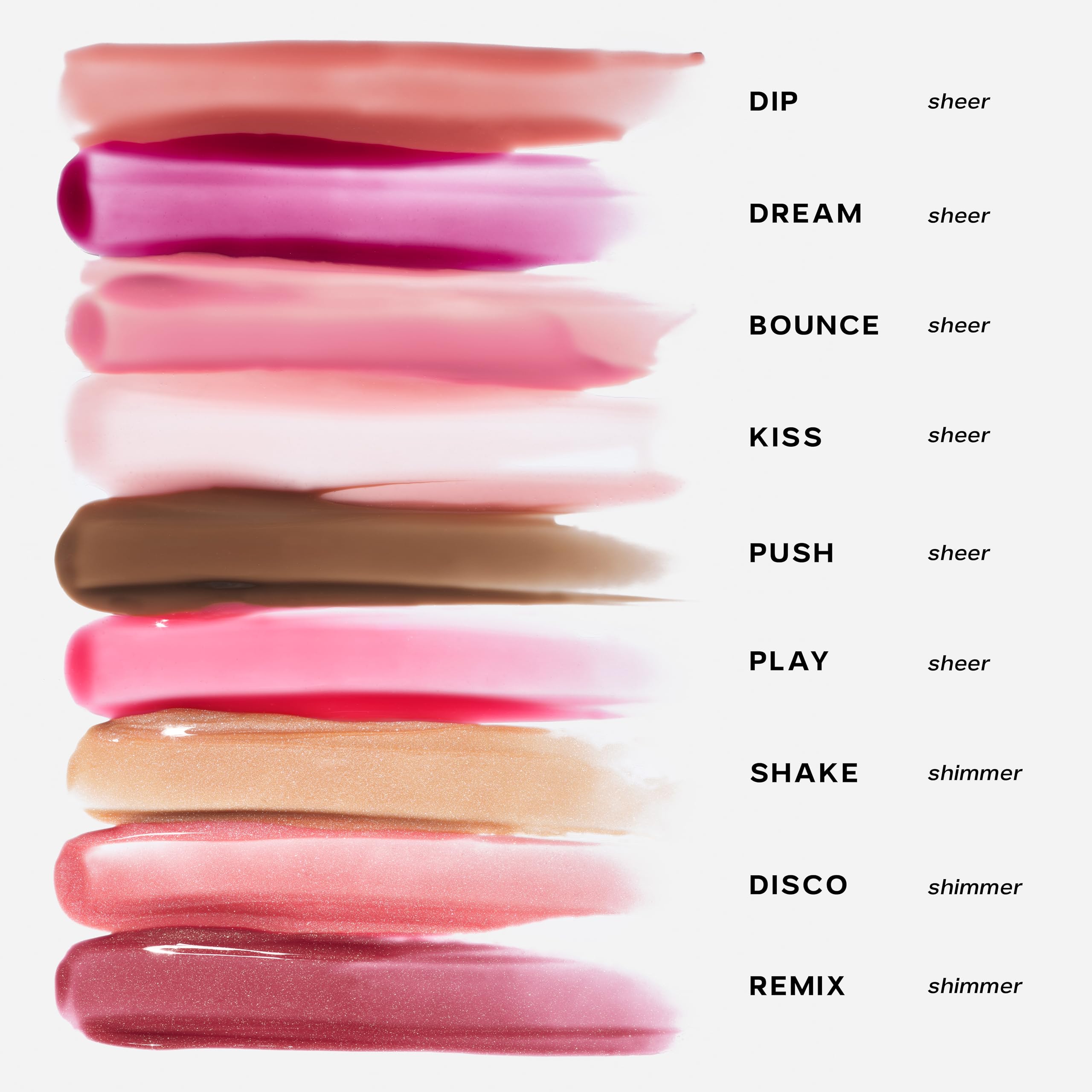 Saie Glossybounce with hyaluronic acid hydrates for comfortable lips.