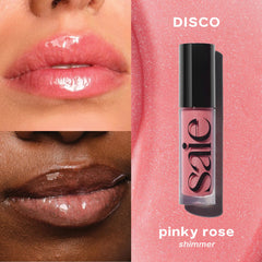 Glossybounce texture swatch reveals sheer, buildable color with high shine.