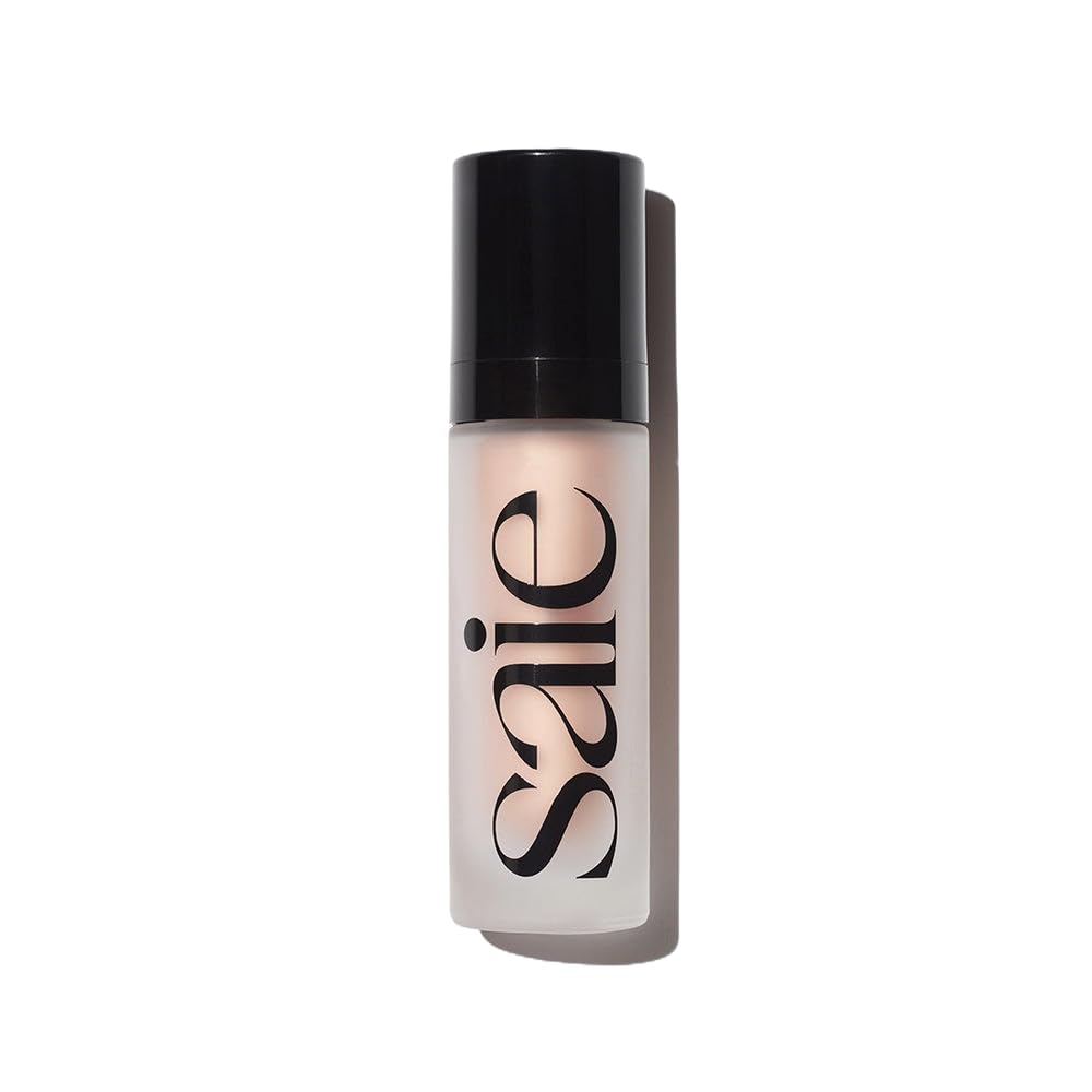 Saie Glowy Super Gel bottle with pump for easy application and hydration