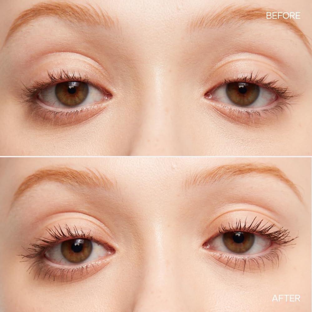 Saie Mascara 101 swatches brown shade for subtle to bold looks