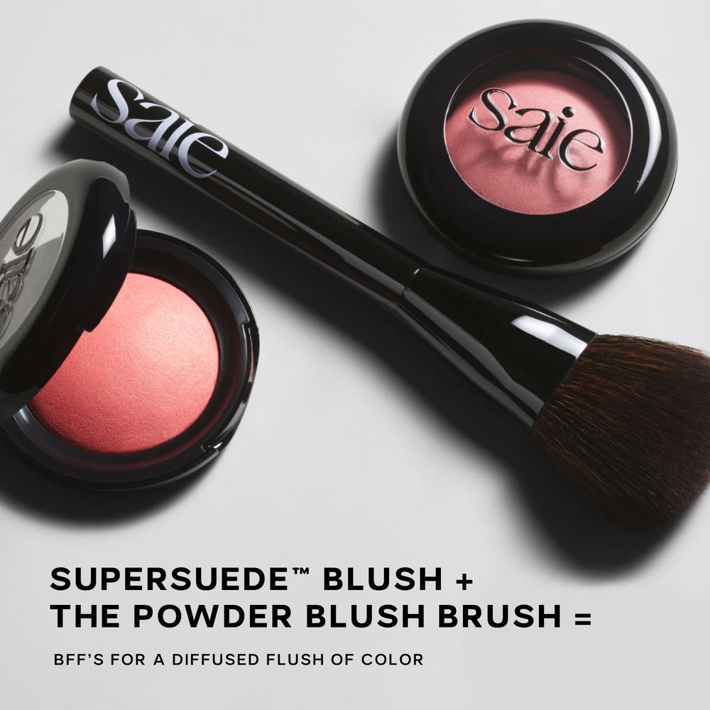 Saie Powder Blush Brush cleaning and maintenance for easy care