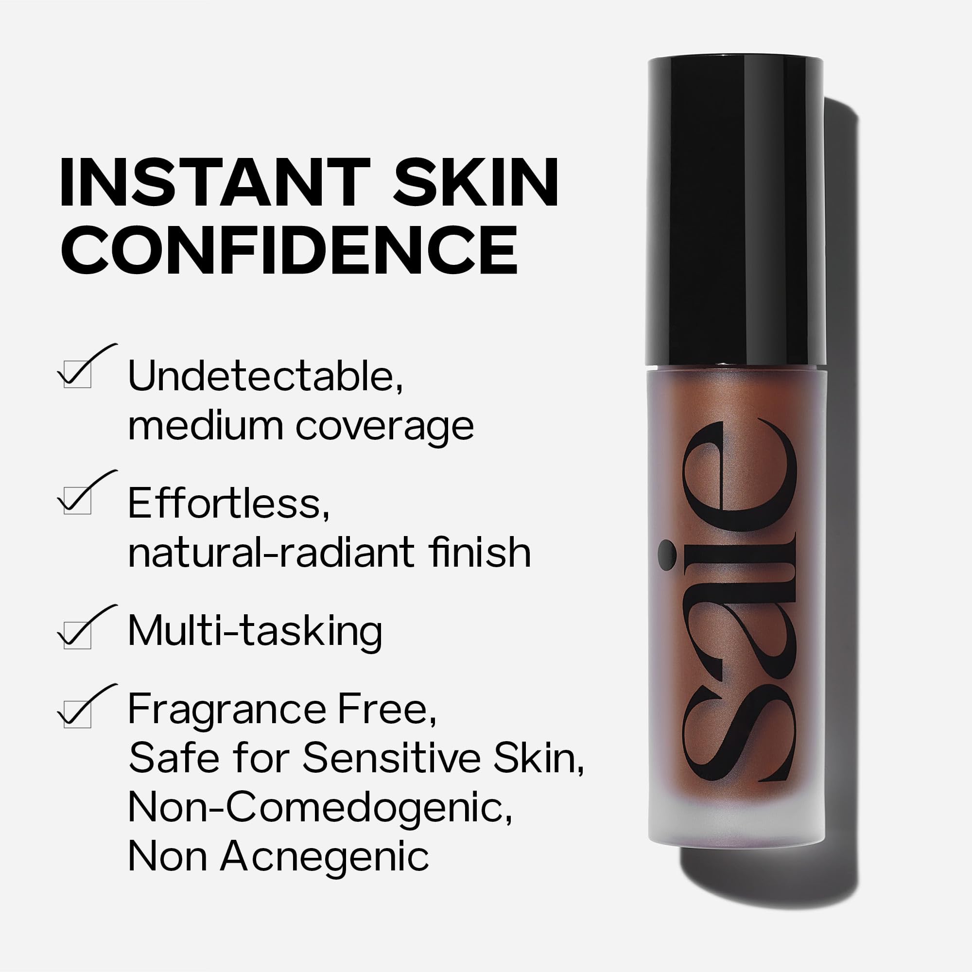 Saie Slip Tint formula close-up highlighting hyaluronic acid for hydration