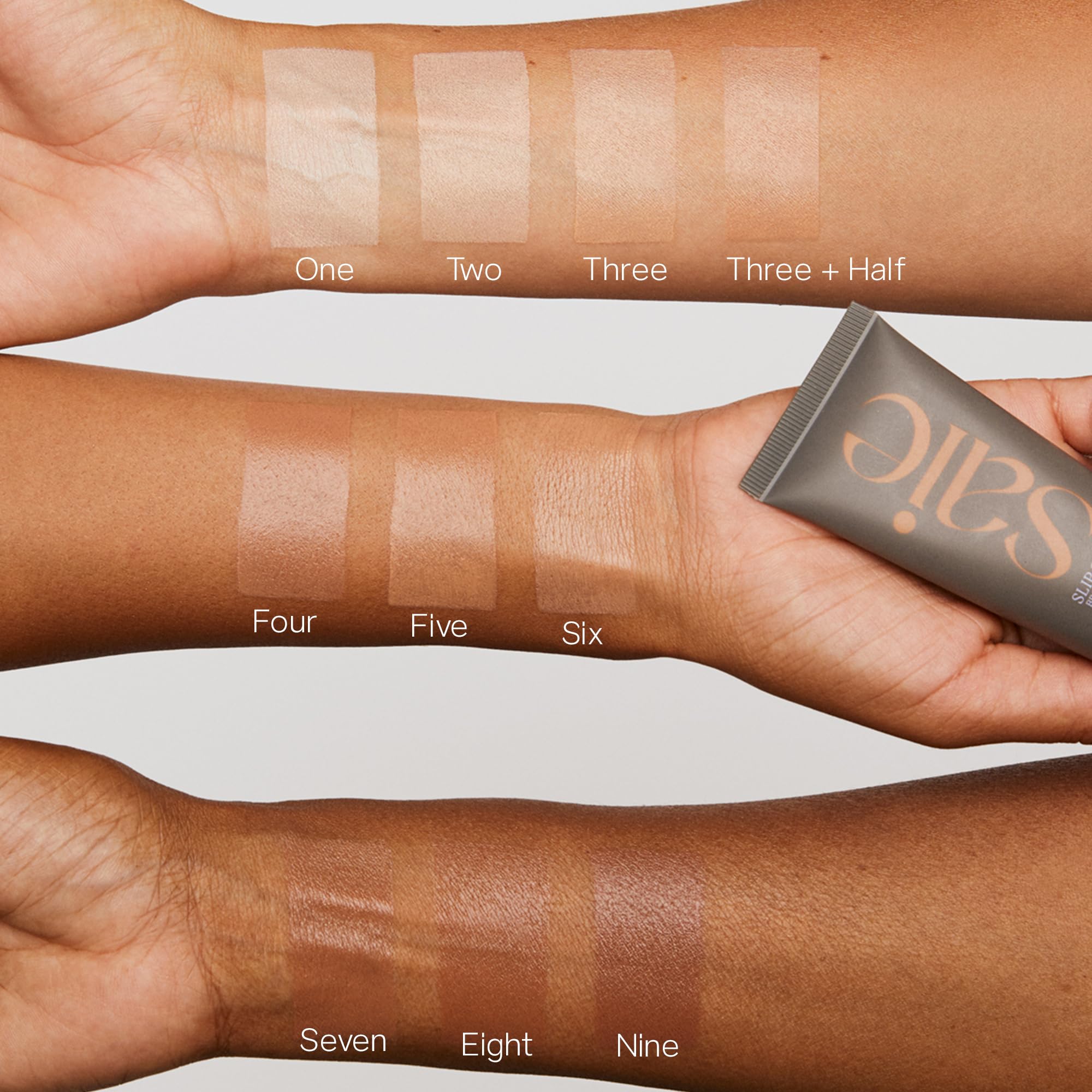 Saie Slip Tint with licorice extract brightening visible effect