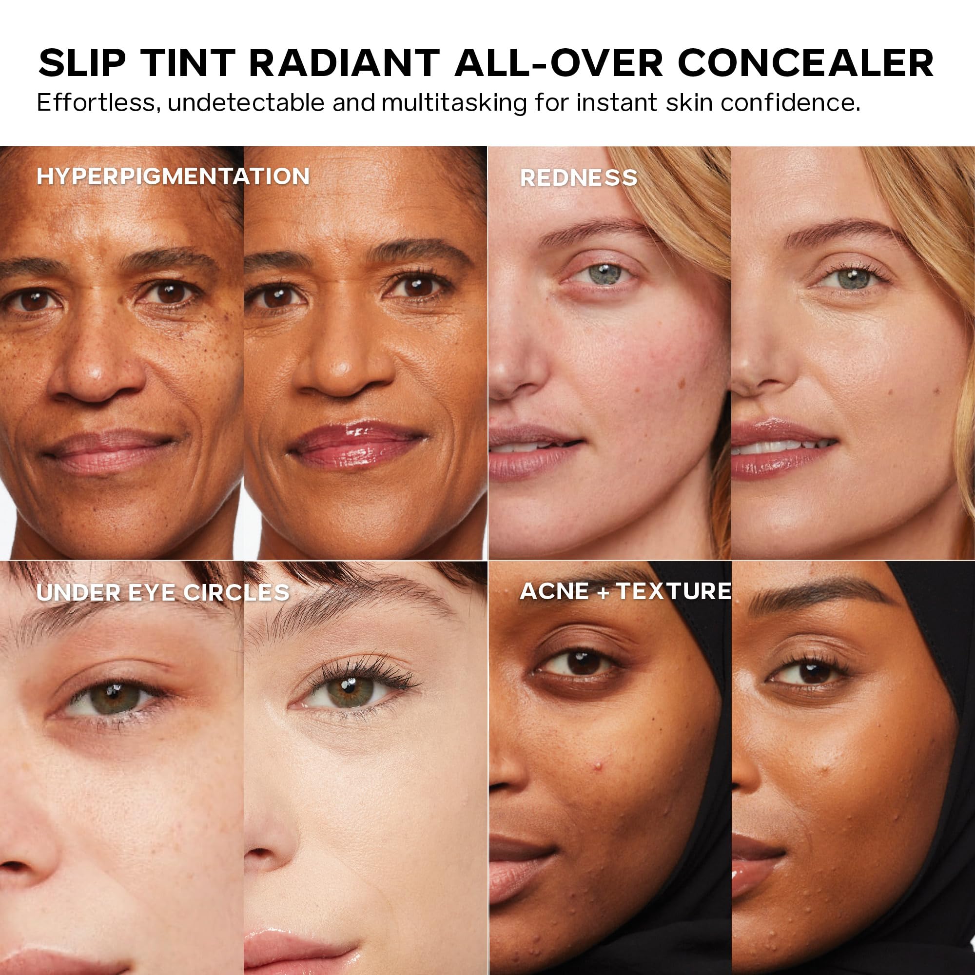 Saie Slip Tint natural radiant finish on skin for a fresh look