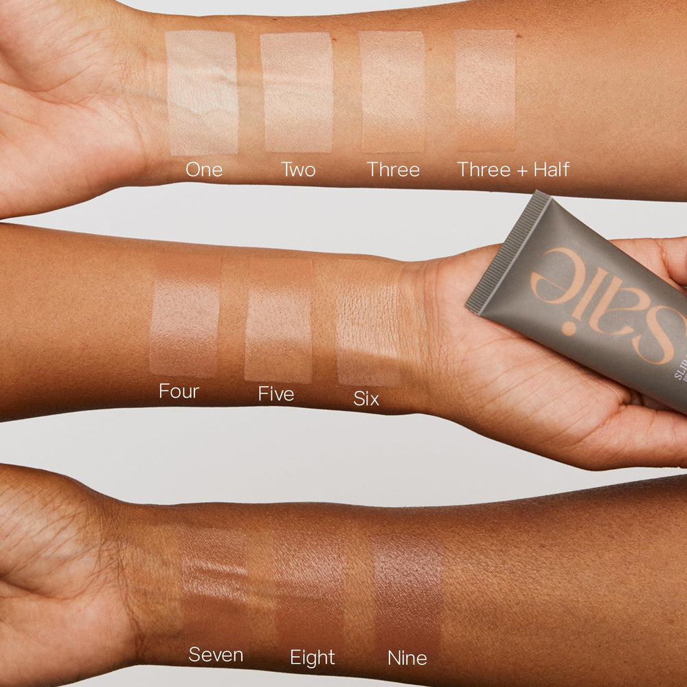 Saie Slip Tint SPF 35 packaging ready for travel