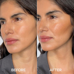 Saie Sun Melt velvet finish on skin offers natural, radiant glow.