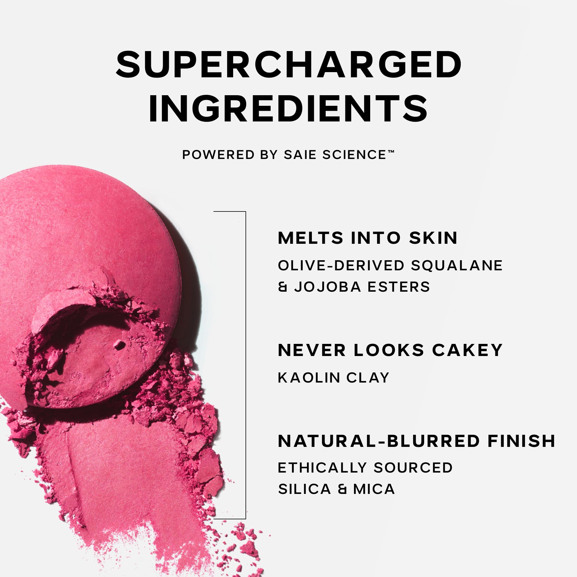 Saie SuperSuede cruelty-free packaging reflects ethical beauty choices.