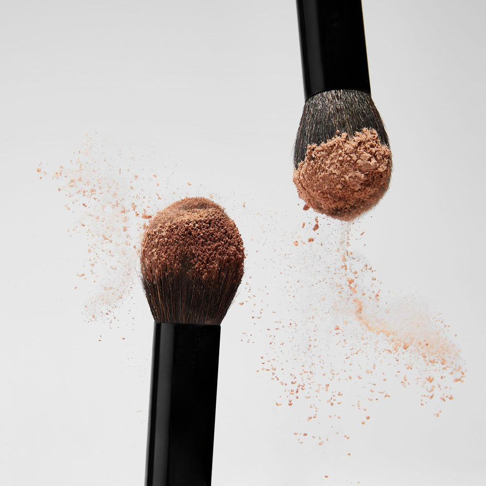 Saie The Fluffy Brush multi-use design works for blush, bronzer, or highlighter.