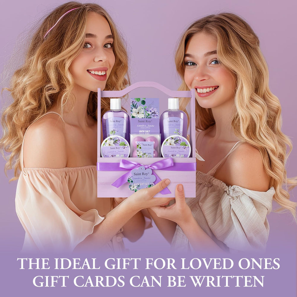 Saint Roy body lotion and scrub textures illustrate moisturizing care.