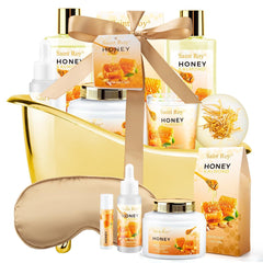 Saint Roy Christmas Gift Set Women bath tub display for at-home spa ritual