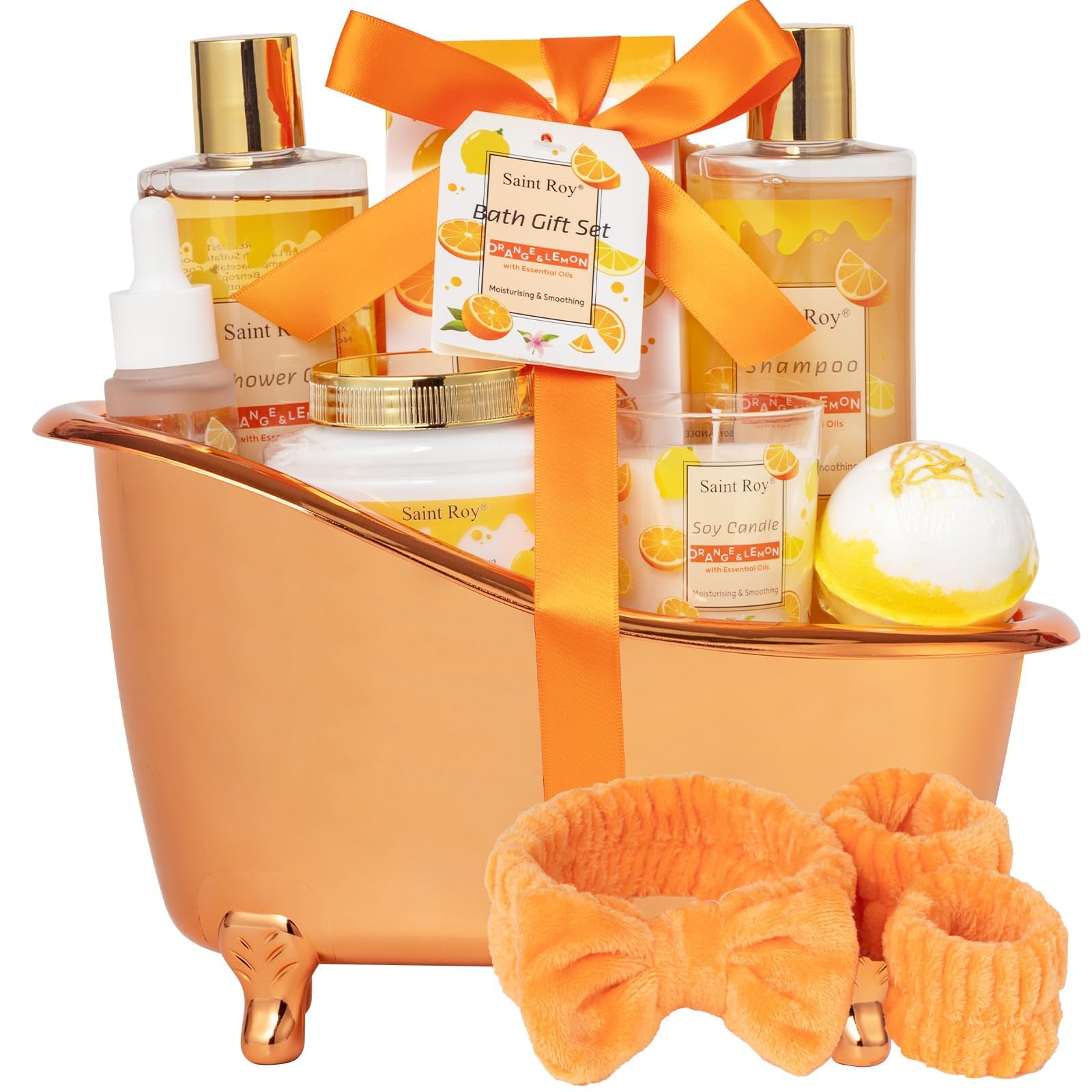 Saint Roy Orange Scents Spa Gift Set unboxing offers a gift-ready spa moment