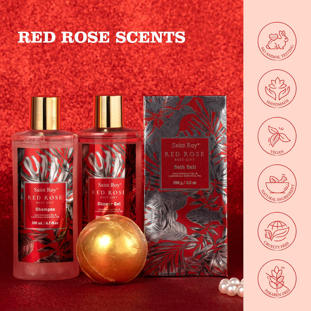 Saint Roy soy candle with rose scent for ambient relaxation