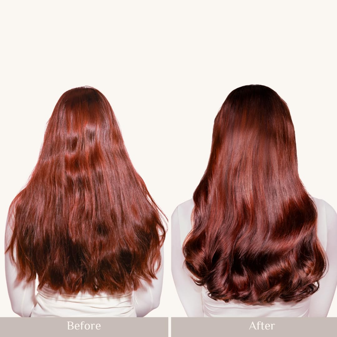 Saints & Sinners Velvet Divine Masque on hair shows shine and enhanced moisture.