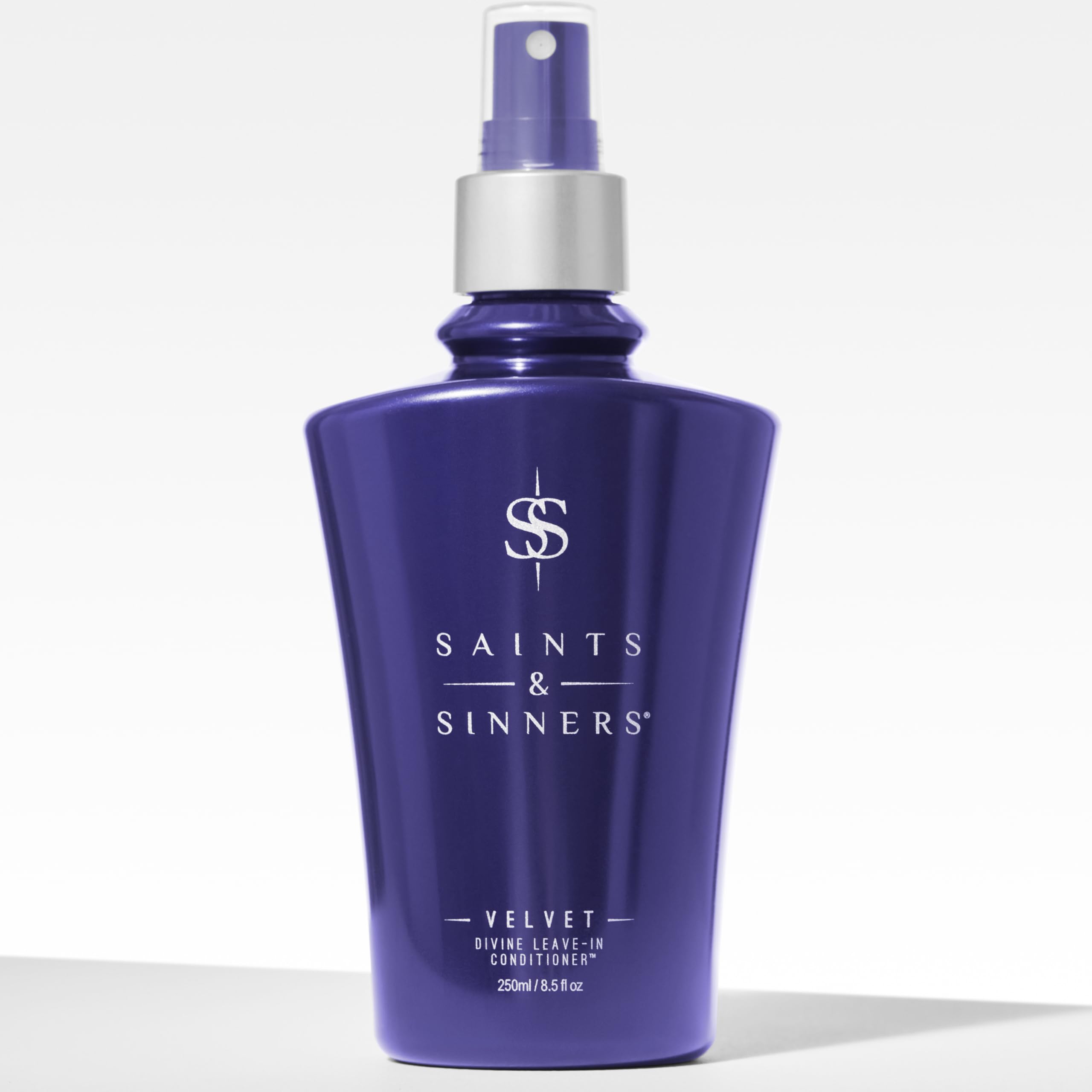 Saints & Sinners Velvet Divine shine shot demonstrates healthy-looking, hydrated hair.