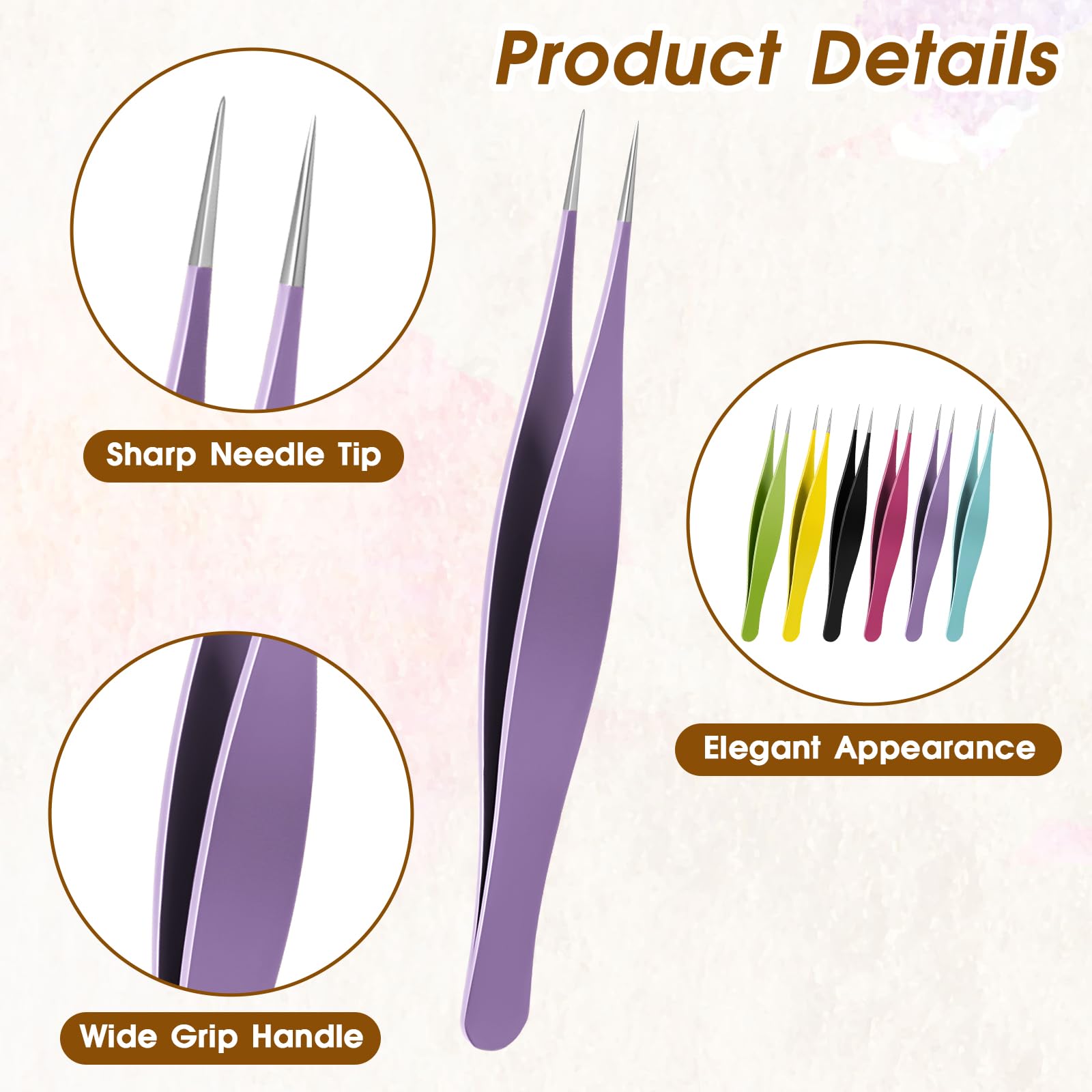 Salbsever six-piece set with colored handles for quick tool ID