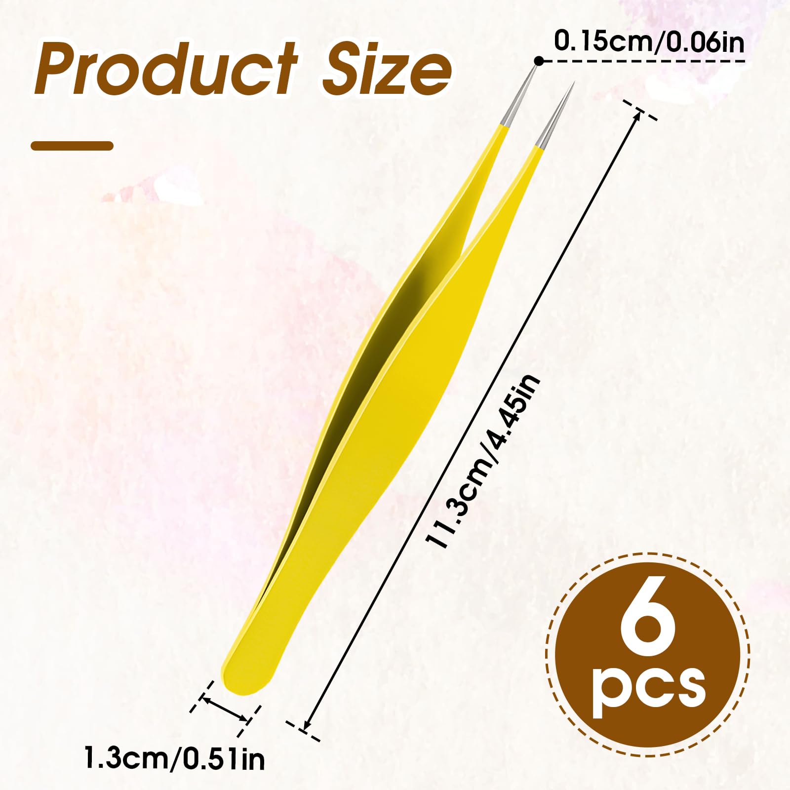 Salbsever stainless steel tweezers with a secure grip for careful tasks