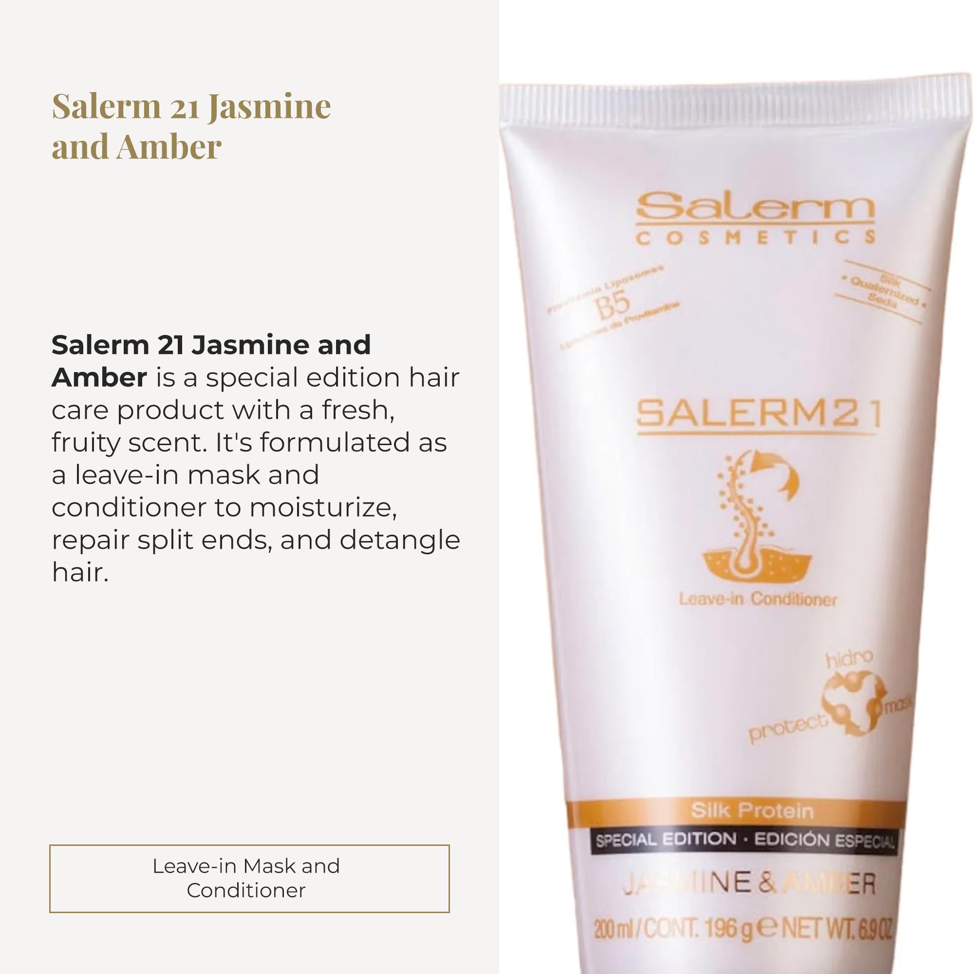 SALERM 21 Jasmine and Amber close-up promises silky, manageable hair