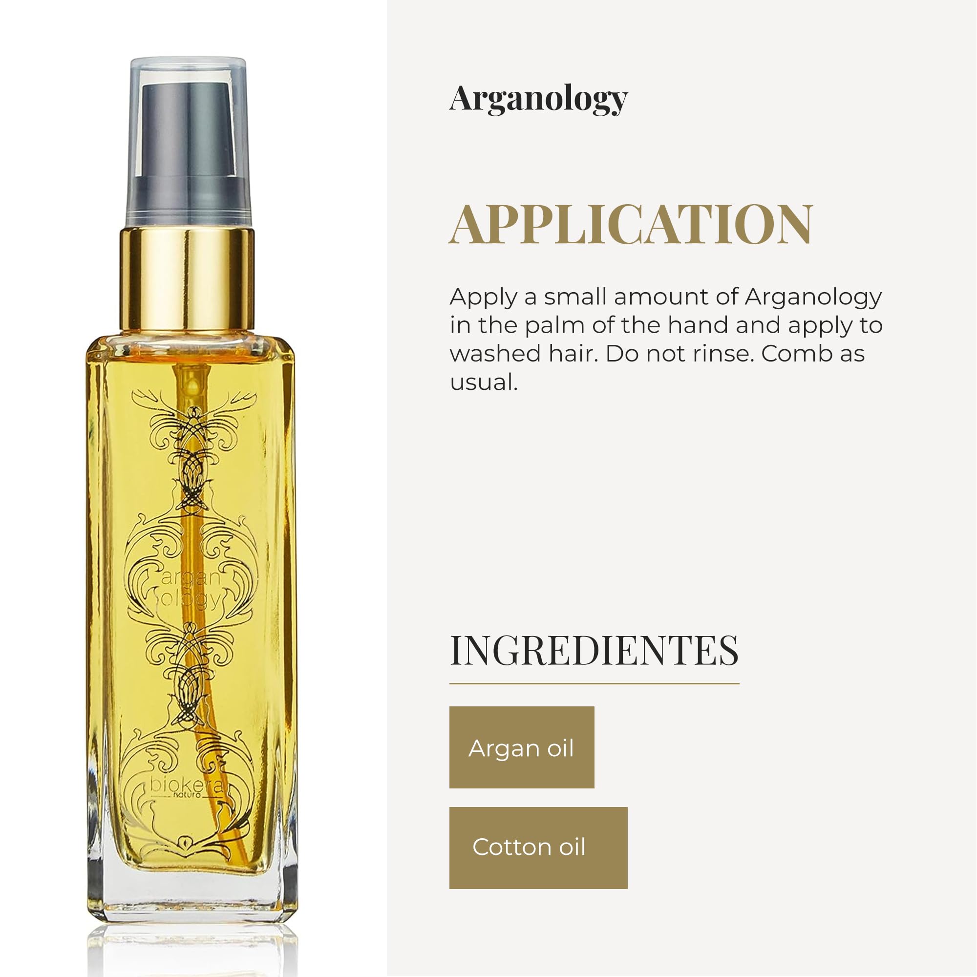 SALERM Arganology rapid-absorption formula demonstrated without greasy residue.