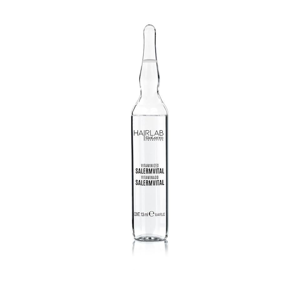 SALERM Hair Lab Salermvital Vitamin application demonstrates nourishing, soft luminous finish.