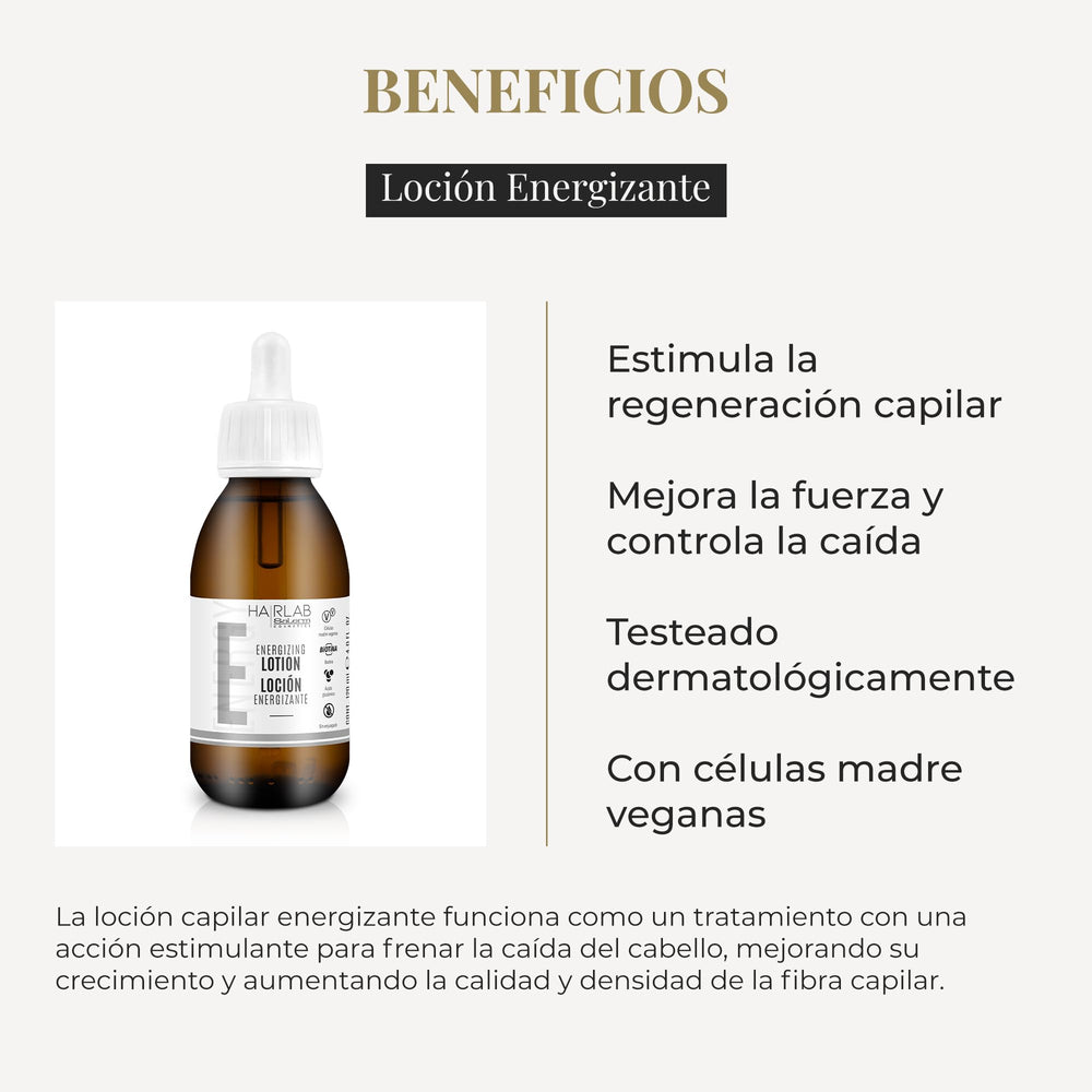 SALERM Hairlab ginseng ingredient spotlight highlighting energizing scalp care.