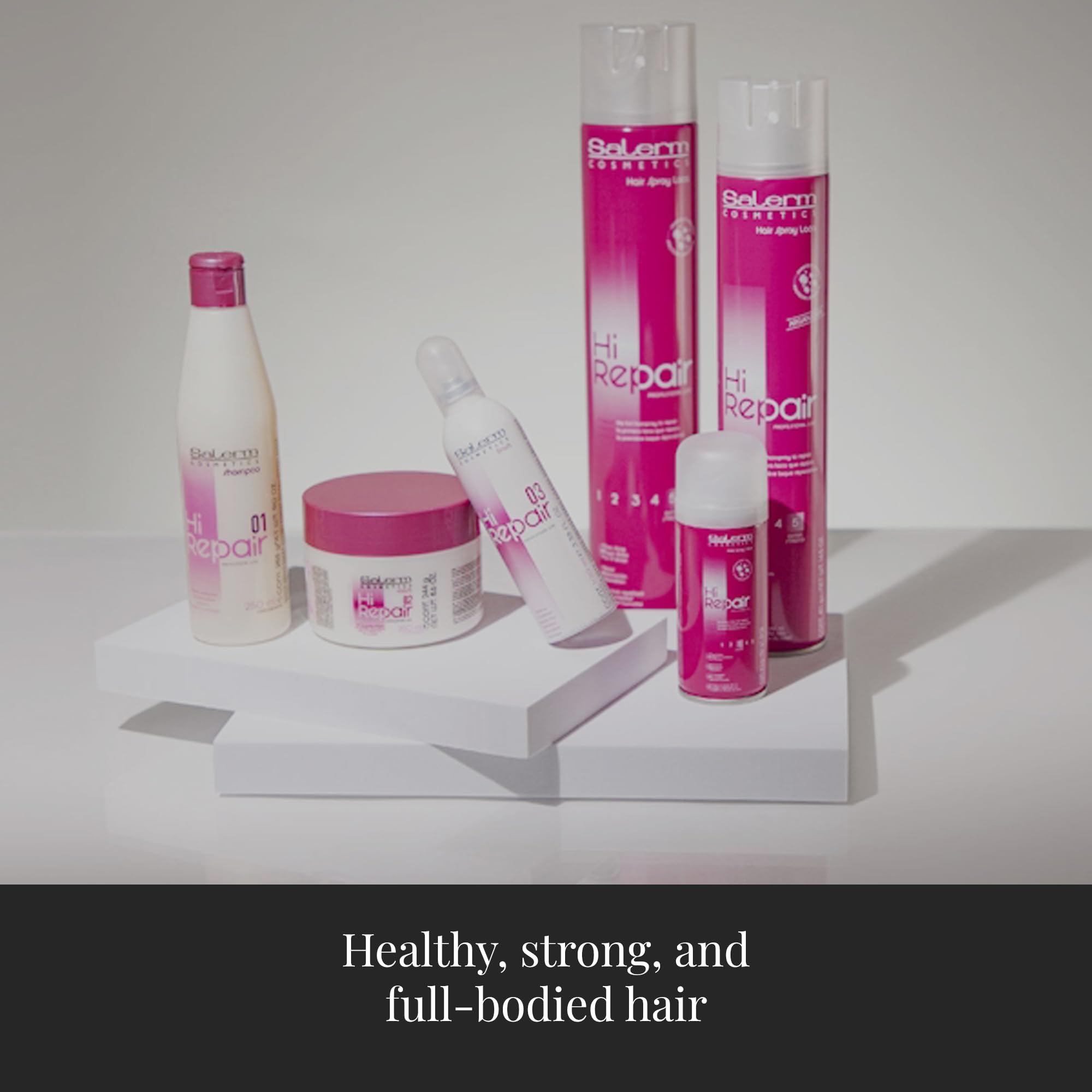 SALERM Hi Repair Shampoo after-use manageability shows easier combing