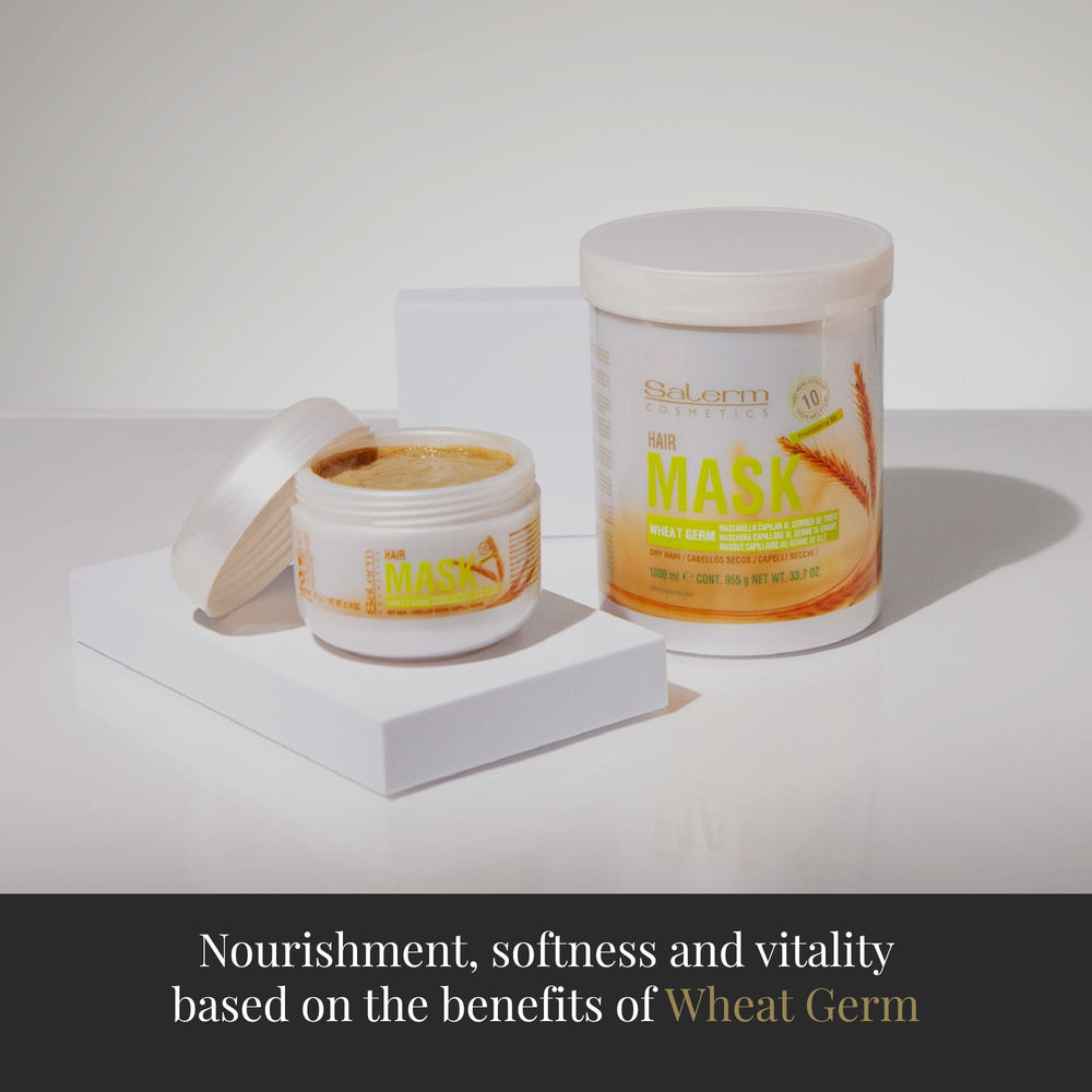 SALERM Nourishing Hair Mask after use reveals shiny, soft strands
