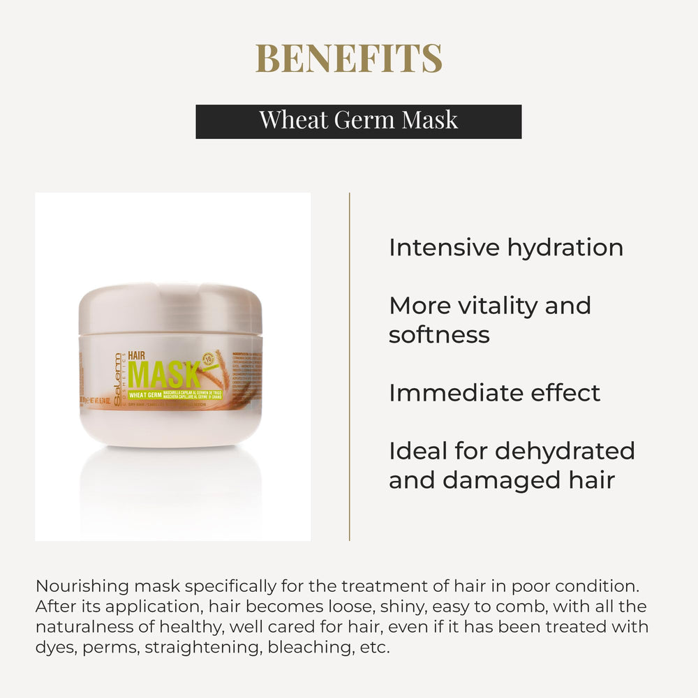 SALERM Nourishing Hair Mask cream texture swatch emphasizing moisturizing feel