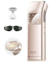 SALLOOT Trinity i15 Pro front view shows dual lights for faster at‑home hair removal