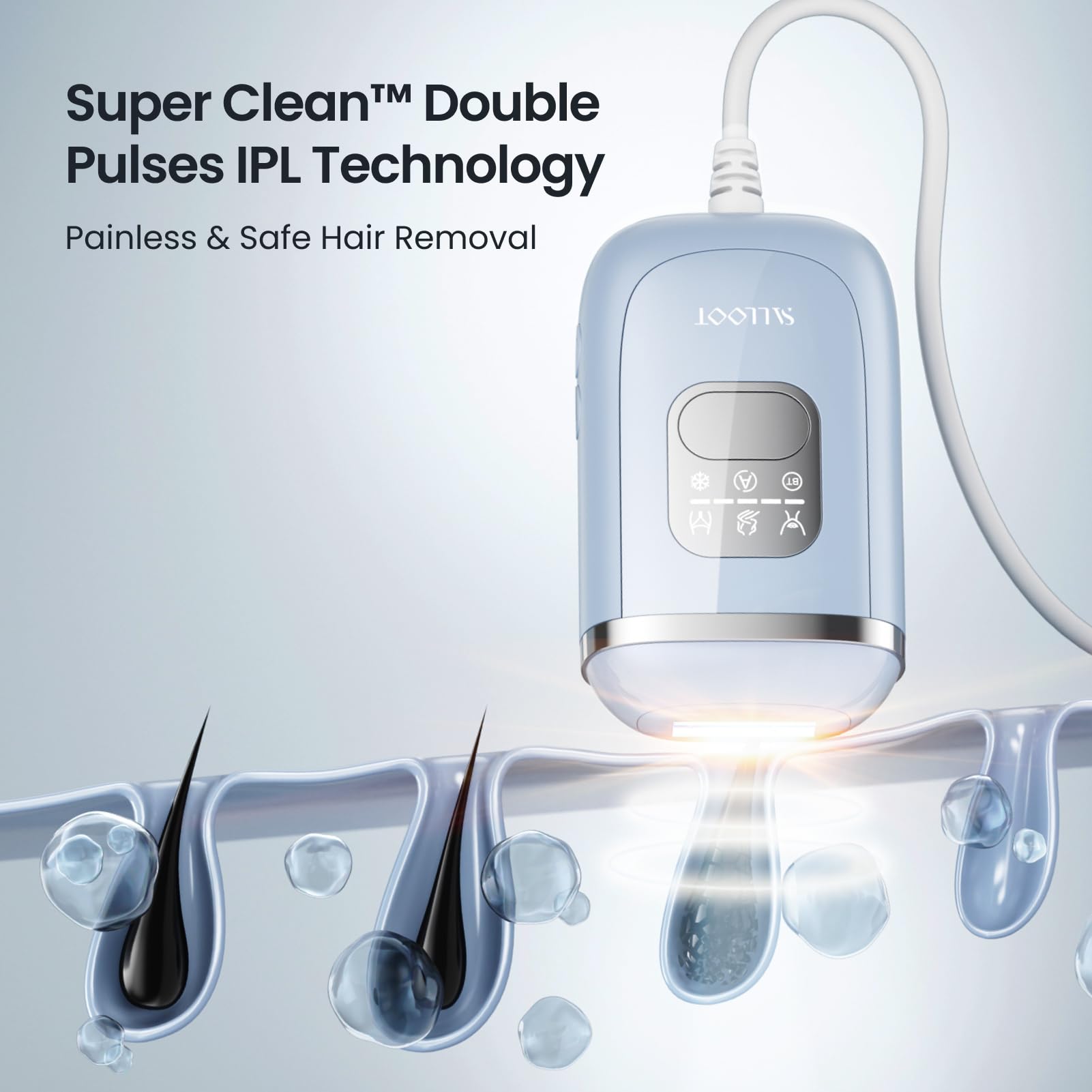 SALLOOT Nova P5 full-spectrum light covers 560-1200nm for versatile use.