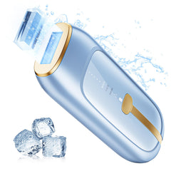 SALLOOT Sapphire front view—compact at-home IPL device for convenient hair removal.