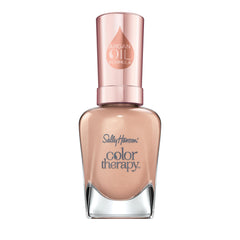 Sally Hansen Color Therapy nail polish bottle shows rich color for at-home manicure.