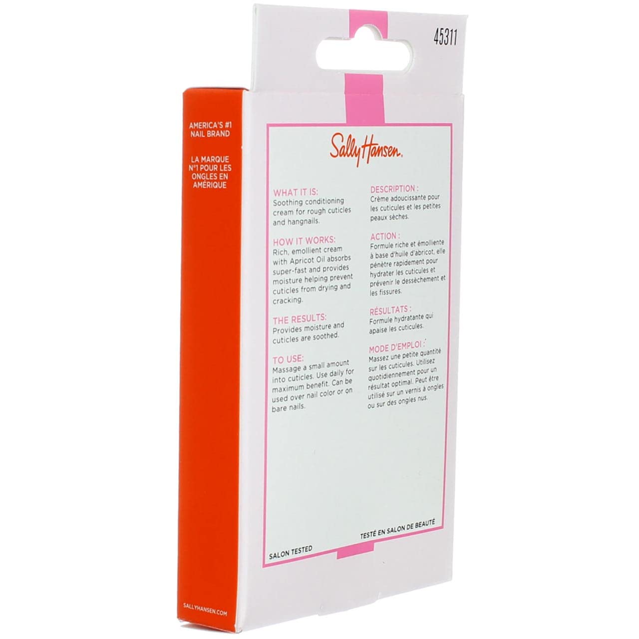 Sally Hansen Cuticle Massage Cream 3 Pack apricot oil focus conveys nourishing conditioning