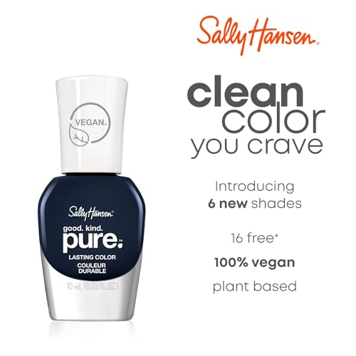 Sally Hansen 16-free vegan formula supports clean beauty wear.