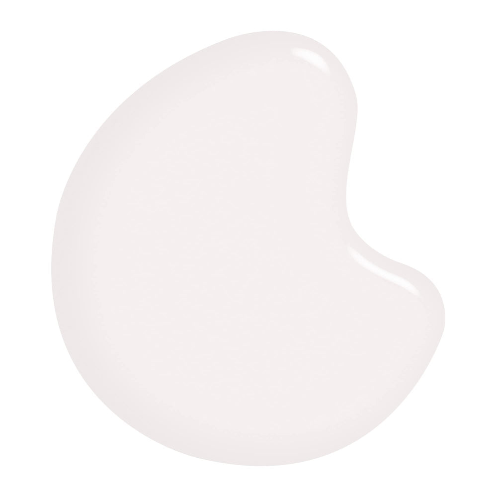 Sally Hansen Good. Kind. Pure opaque White Tea swatch showing even coverage.
