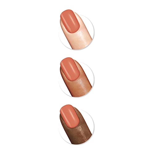 Sally Hansen Insta-Dri contoured brush demonstrates precise at-home manicure.