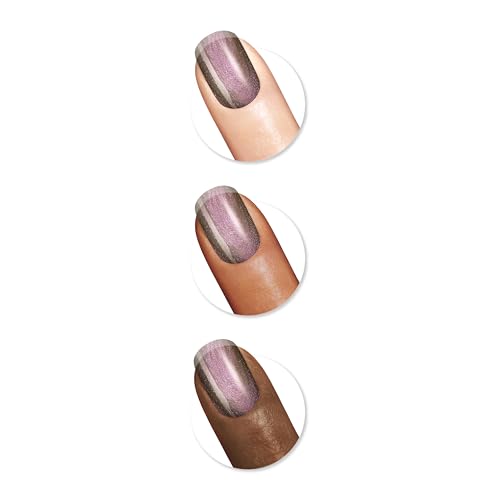 Sally Hansen Insta-Dri Galactic nail swatch reveals semi-opaque shimmer and color depth.
