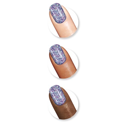 Sally Hansen Insta-Dri Grape Shifter on nails showcases vibrant purple with streak-free coverage.