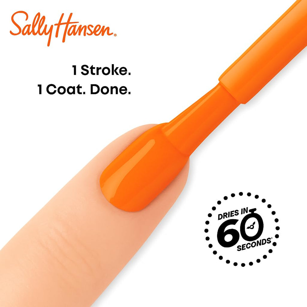 Sally Hansen Insta-Dri opaque pigment swatch shows rich color payoff.