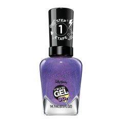 Sally Hansen Miracle Gel 888 Frosted Tips bottle showing glossy gel-like finish at home
