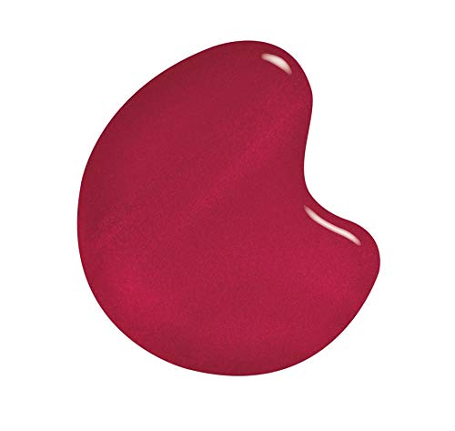 Sally Hansen Miracle Gel Bordeaux Glow nails display an opaque, glossy wine-red manicure.